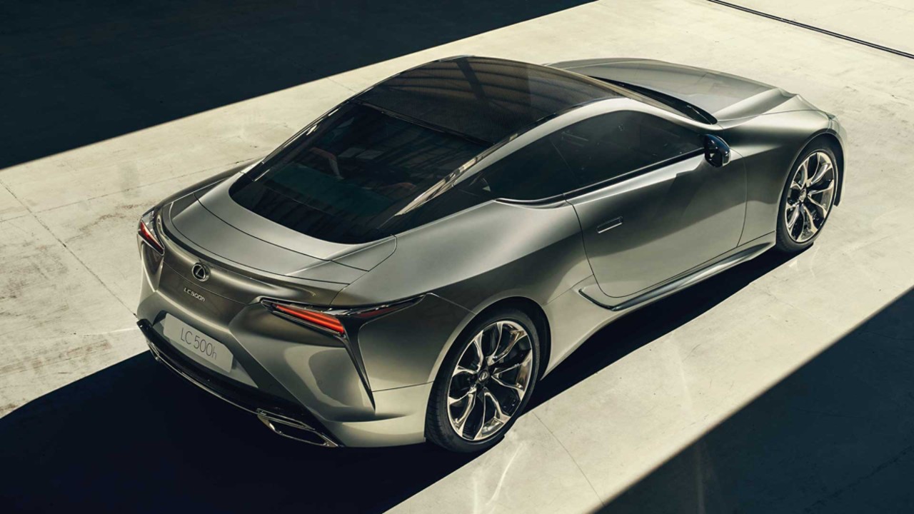 A parked Lexus LC 500h