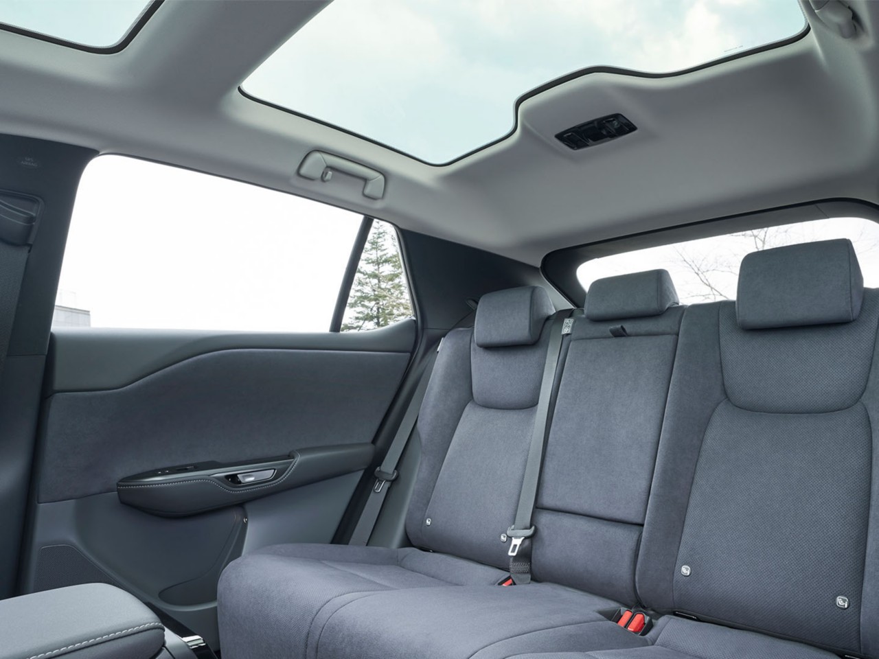 Rear interior of the Lexus RZ 450e